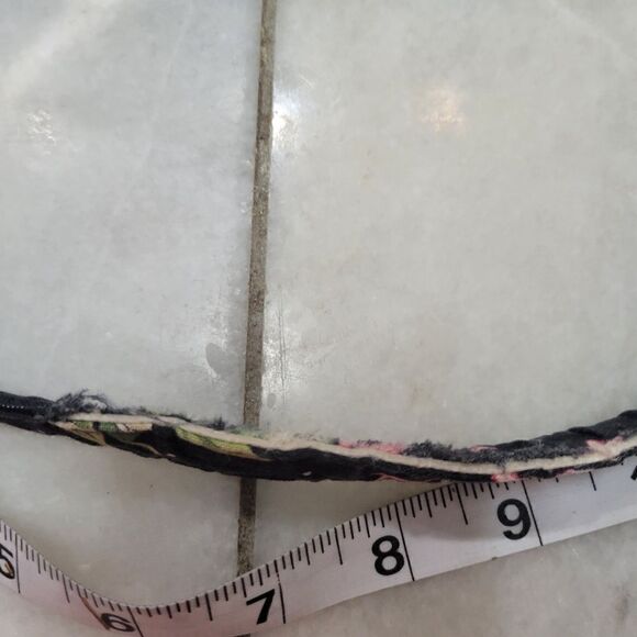 Vera Bradley Black Green Print Hope Shoulder Bag - Picture 14 of 15